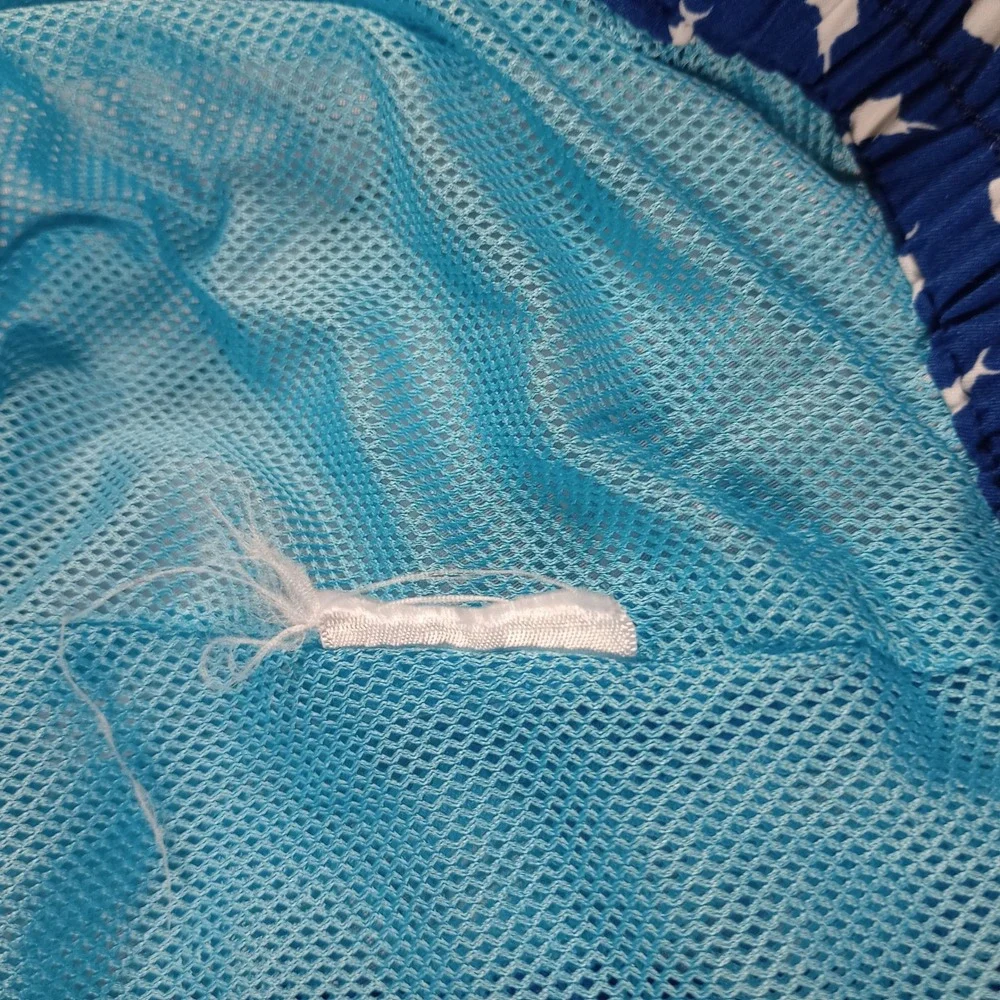 Tommy Bahama Swim Trunks Mens XL Blue Plaid Board Shorts Cargo Pocket Tropical